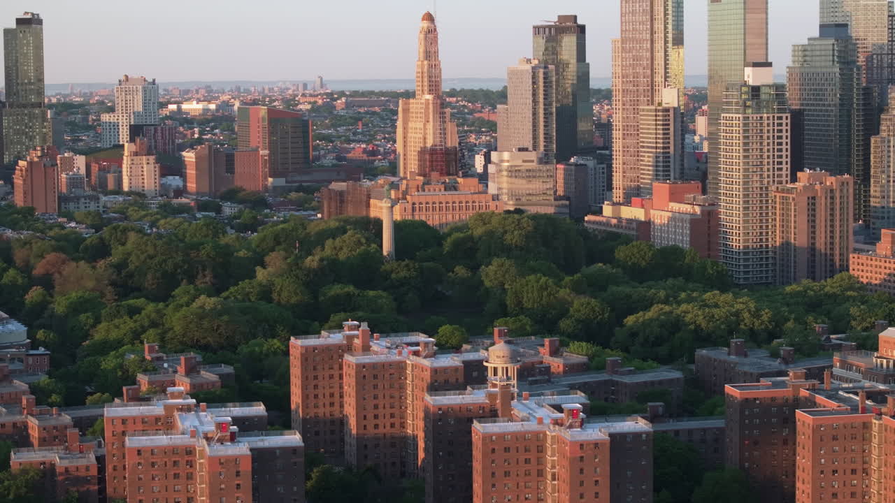 Brooklyn's Fort Greene Park at sunrise. Shot in New York City.
