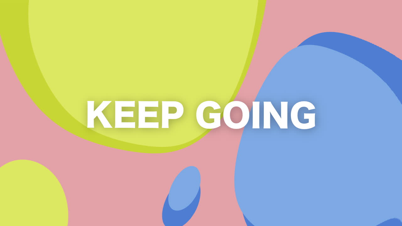 Motivational graphic motion design dynamic lifestyle colorful background engaging viewpoint