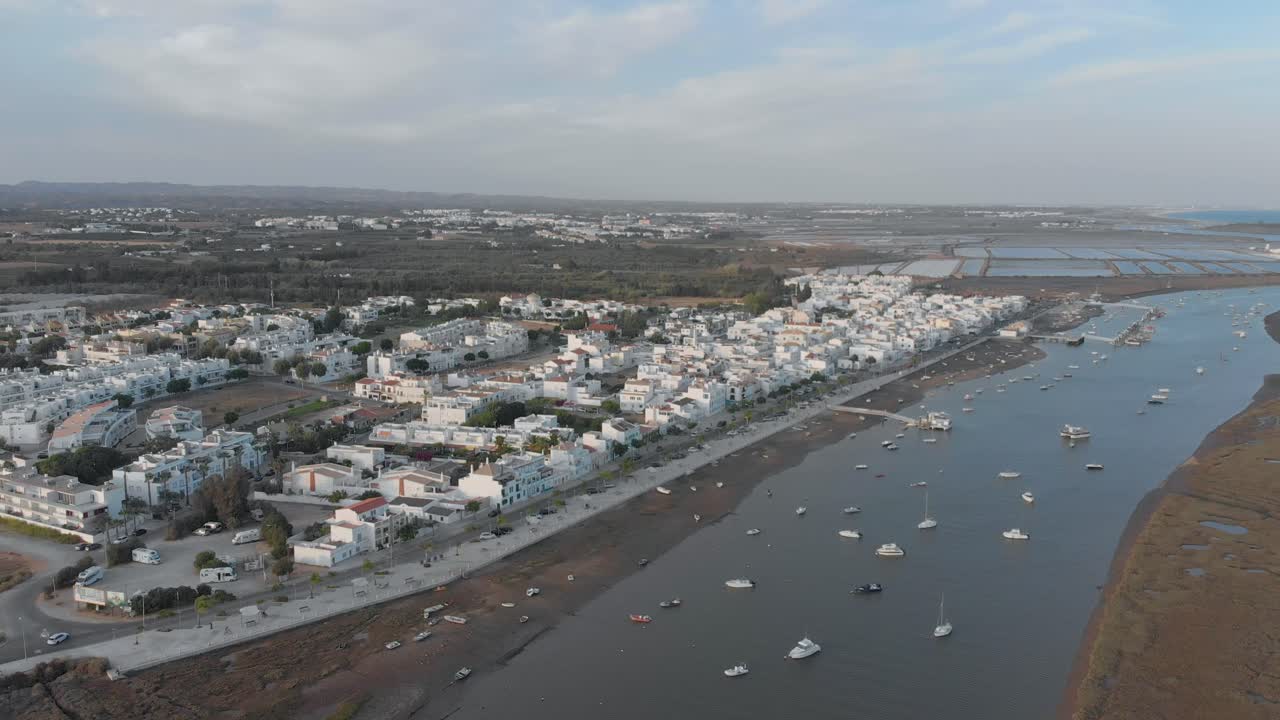 Aerial view of a beautiful fisherman village