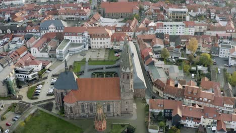 Drone-Aerial-Of-The-Heilbad-Heiligenstadt