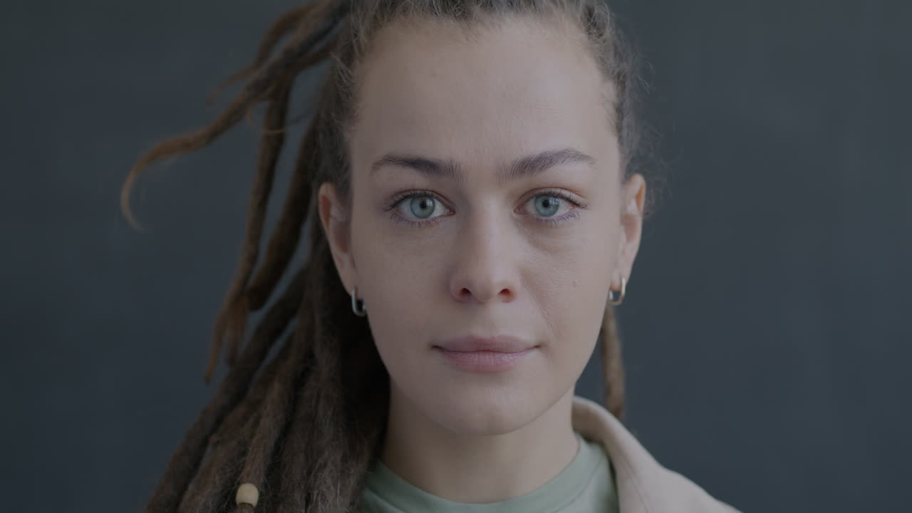 Woman with Dreadlocks Portrait