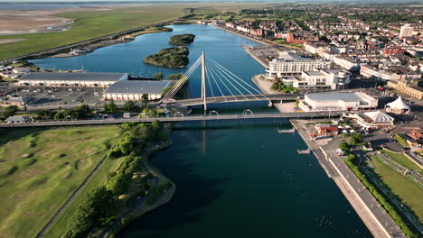 united kingdom town of southport aerial