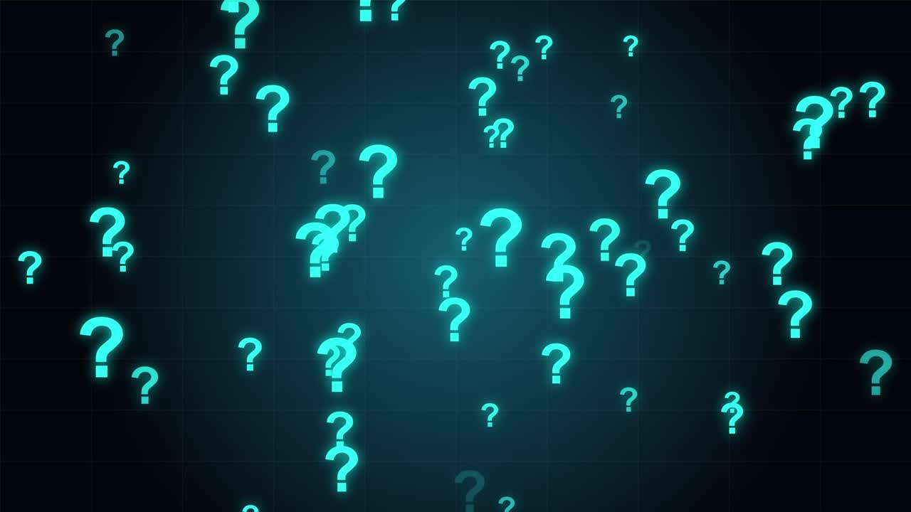 el fondo de las marcas de interrogación