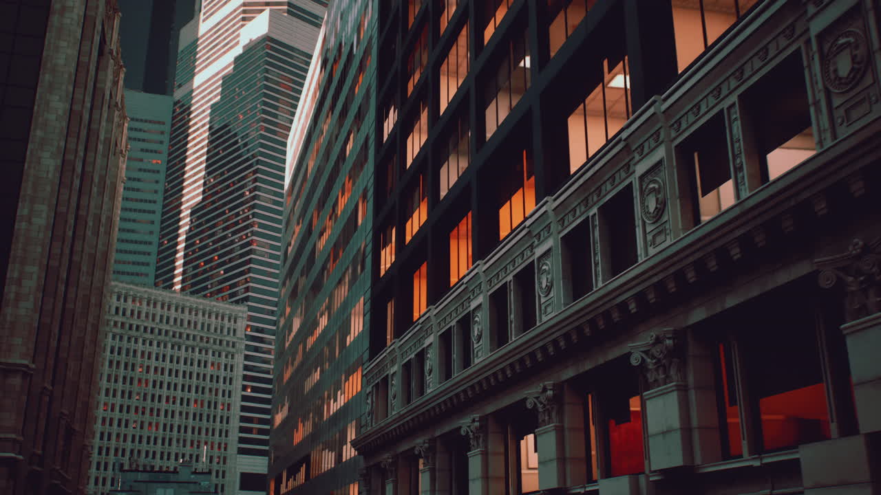 paisaje urbano en la noche