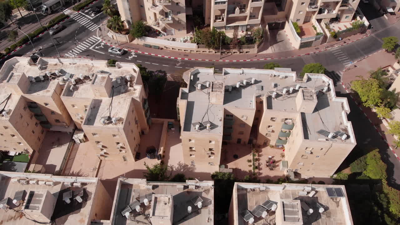 Israel Jerusalem buildings Rooftops aerial view
