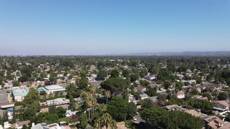 suburban los angeles neighborhood aerial