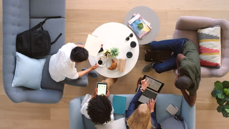 team collaboration in a modern co-working space