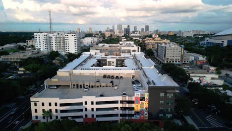 Aerial-over-Interstate-275-towards-downtown-St