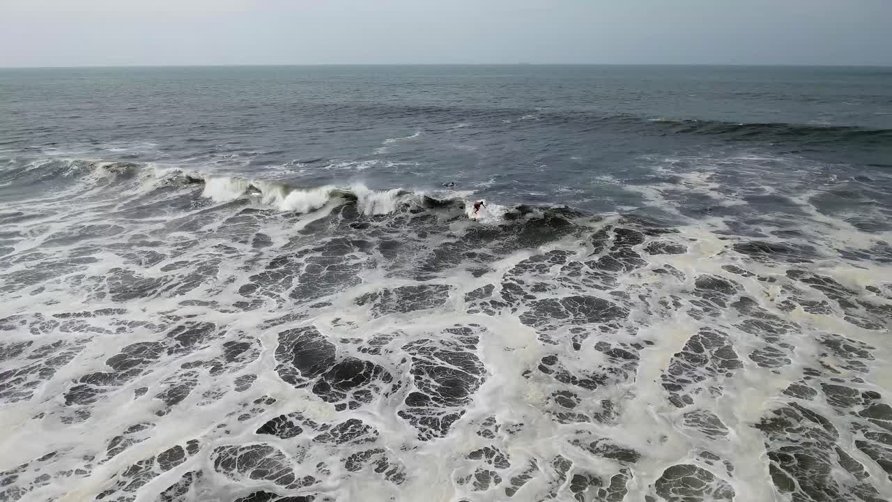 hermosa antena sobre el océano