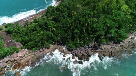 Beautiful-scene-of-paradisiac-rocky-coast-in-sunny-day