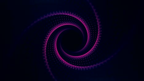 el túnel de luz púrpura fractal. bucle sin costuras