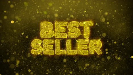 best seller gold glitter text