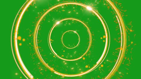 shining magic circles green screen motion graphics