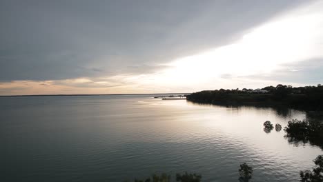 Ocean-view-at-sunset-time-from-the-land