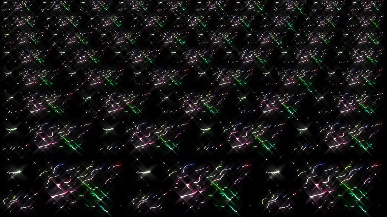 빛나는 밝은 선은 검은 바탕에 파동 움직임을 설정, 다채로운