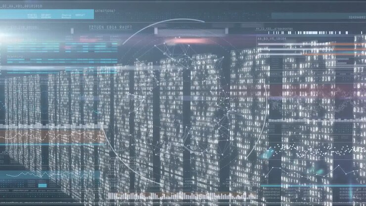 Animation of data processing over computer servers