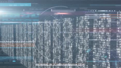 animation of data processing over computer servers