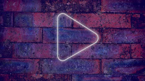 arrow neon sign on brick wall 4k