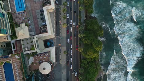 Malecon-Santo-Domingo-Along-Avenue-George-Washington---Waterfront-Boulevard-In-Santo-Domingo,-Dominican-Republic