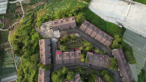 general landscape view of the brinchang district within the cameron highlands area of malaysia