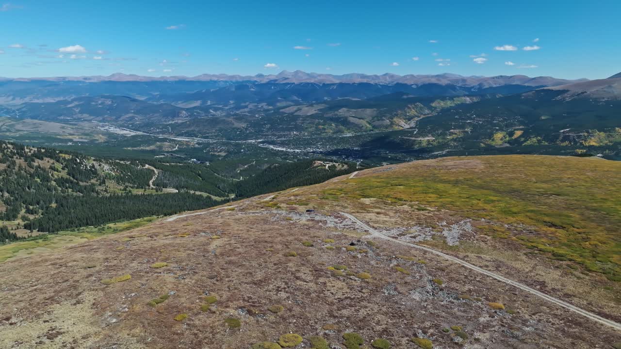 Aerial View of Mountain Landscape in Colorado