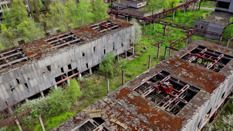 ruinas abandonadas de la zona industrial