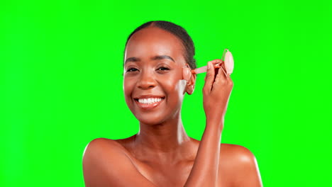 face, beauty and black woman with roller