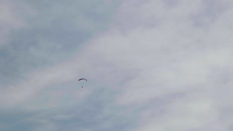 paragliding in the clouds