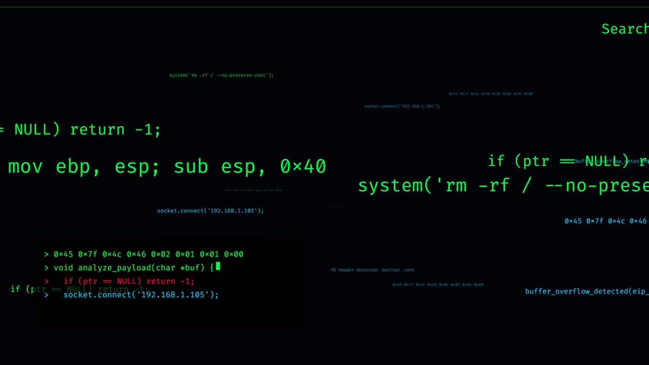 Cybersecurityanalyse van kwaadaardige code en systeeminbreuk