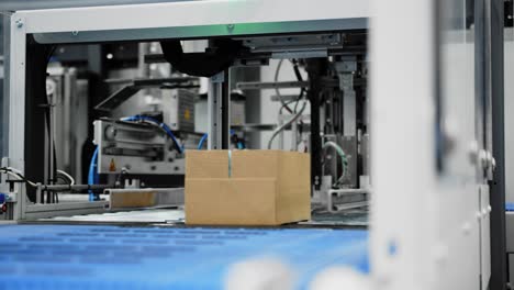 línea de montaje optimizada mediante el uso de maquinaria de embalaje automatizada.