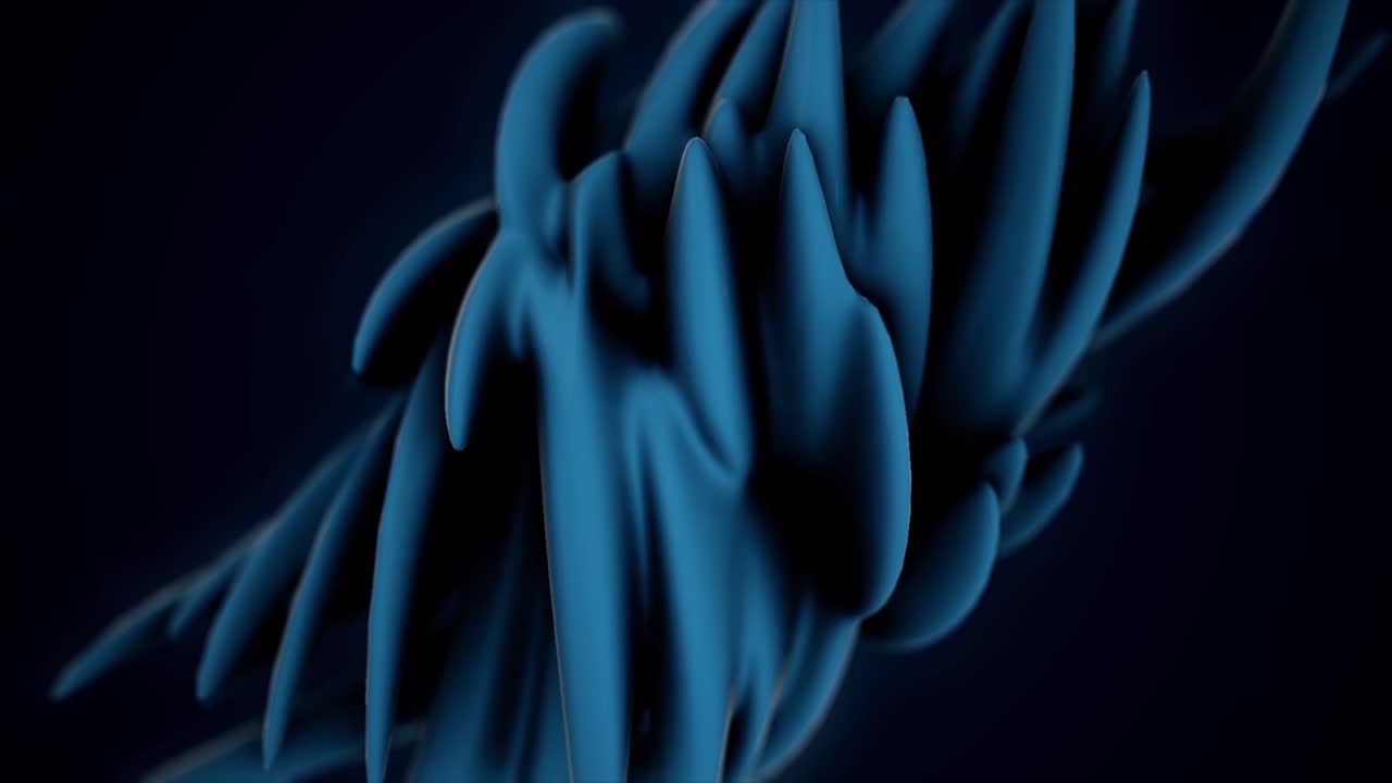 Abstract dark blue 3D render