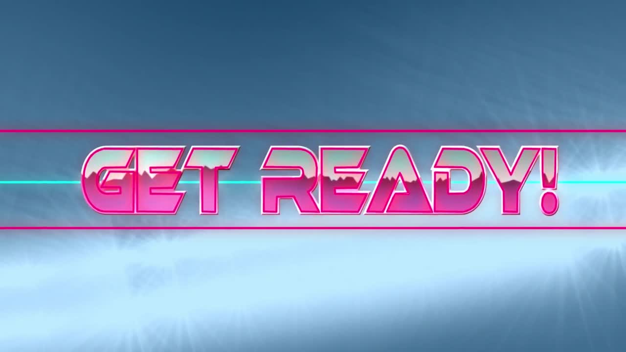 파란색 배경에 빛의 반점에 대해 네온 배너에 대한 텍스트를 준비하십시오.