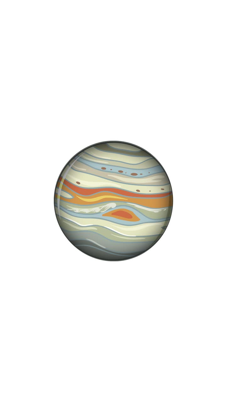 Jupiter morphs through dynamic transitions, shattering and reassembling with vibrant backgrounds, creating a surreal cosmic experience