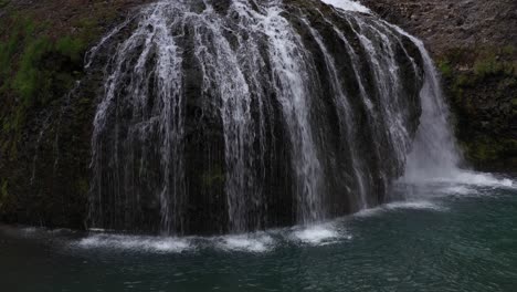 waterfalls in a rocky terrain