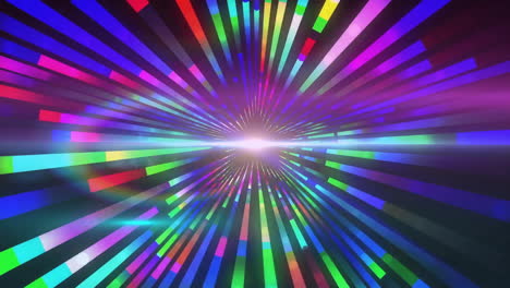 animación de senderos de luz brillante que se mueven sobre un fondo negro