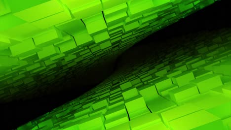 abstract green 3d geometric pattern