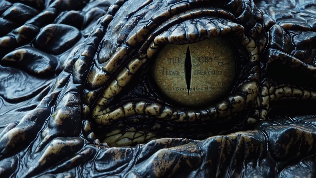 primer plano del ojo de un cocodrilo