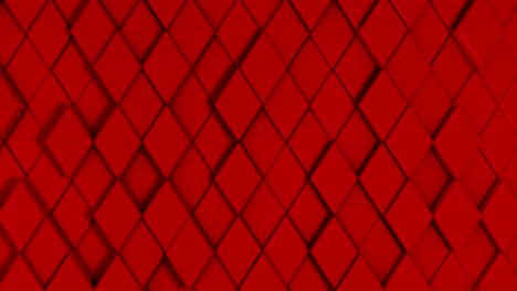 3D background animation of stylish stone rhombuses. Looped