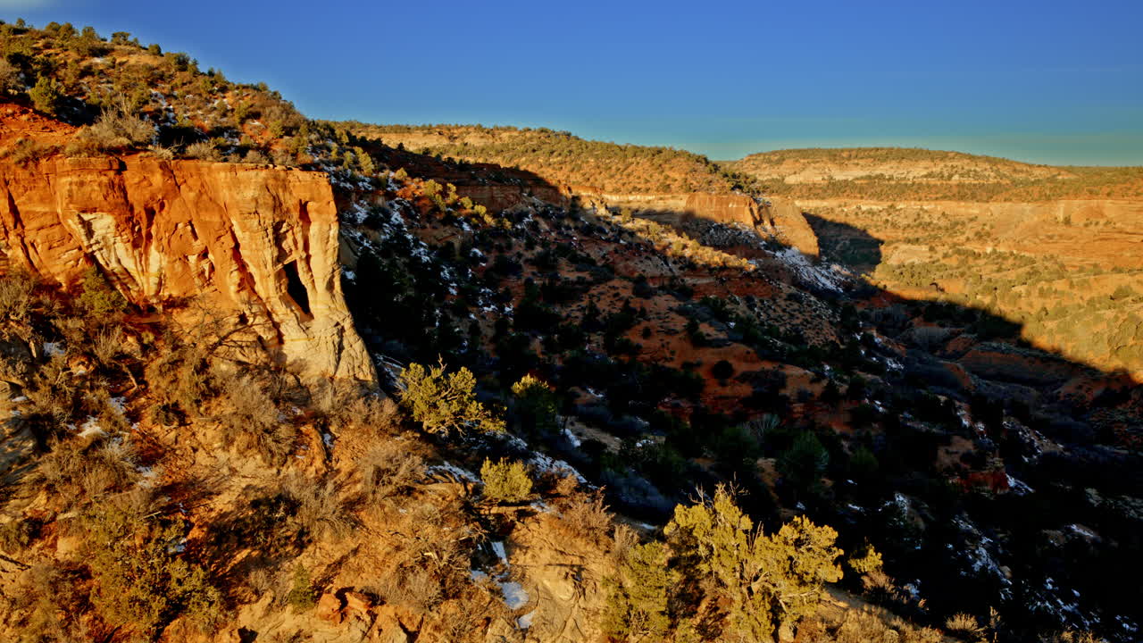 Soaring above, the drone uncovers the ancient artistry of erosion in the American Southwest.