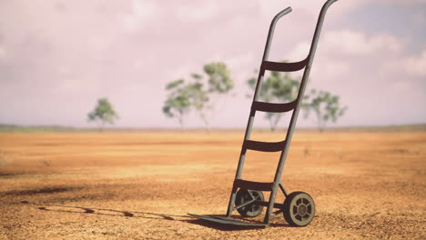 innovative seed planter used in dry landscape for efficient farming practices