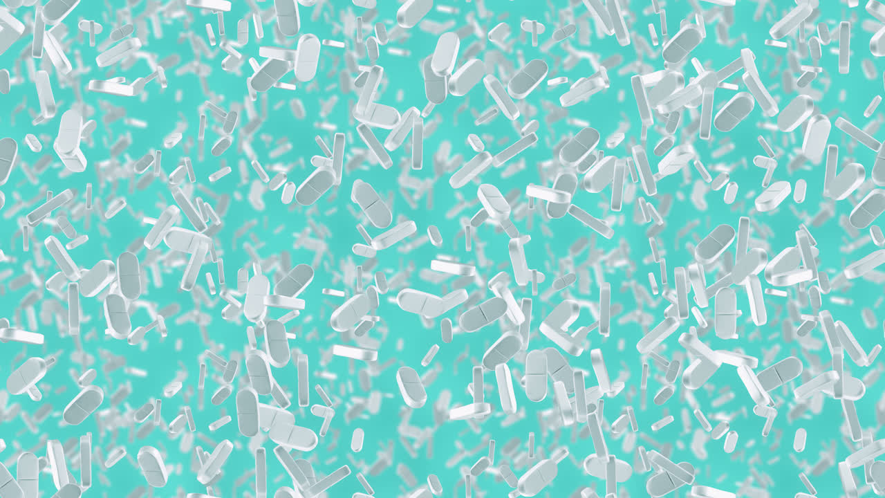 의약품, 약물, 알약, 루프, 타일, 회전하는 배경