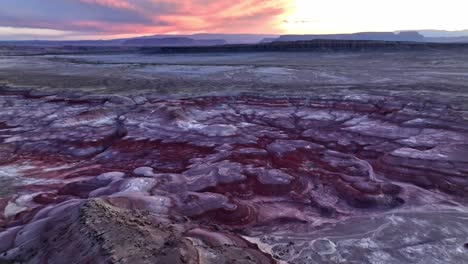 colinas de bentonita, vista panorámica de utah