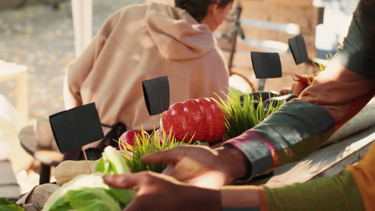 Vegetables and Produce at a Market