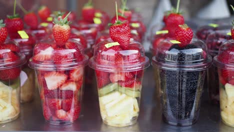 fresh fruit salad cups