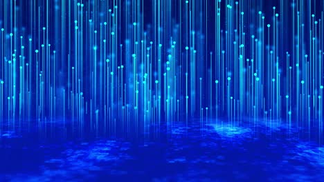 abstract digital blue background with lines and dots