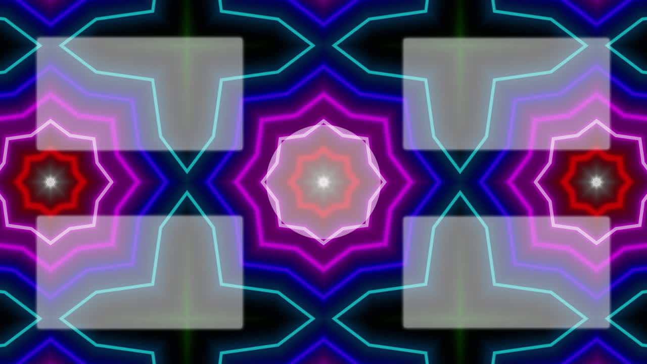 Vzor neonového nápisu, závěrečná karta, závěrečná obrazovka, pohybová grafika