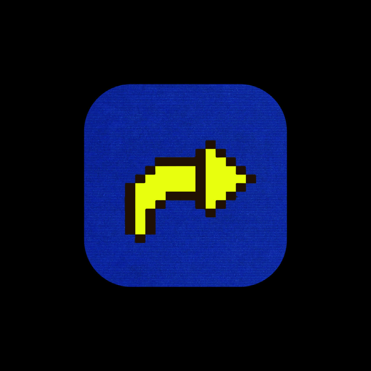 Pixelated Megaphone Icon Glitching to Share Arrow