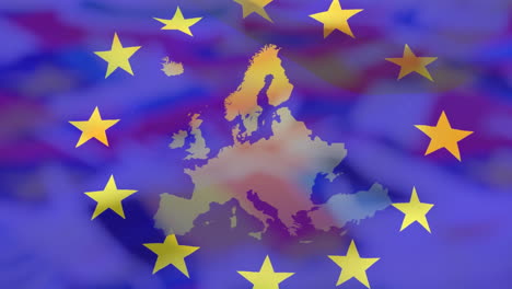 animation of european union flag