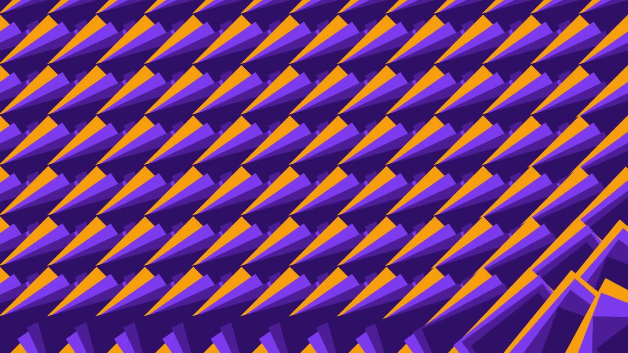 Abstract Geometric Pattern Animation with Purple and Orange Squares