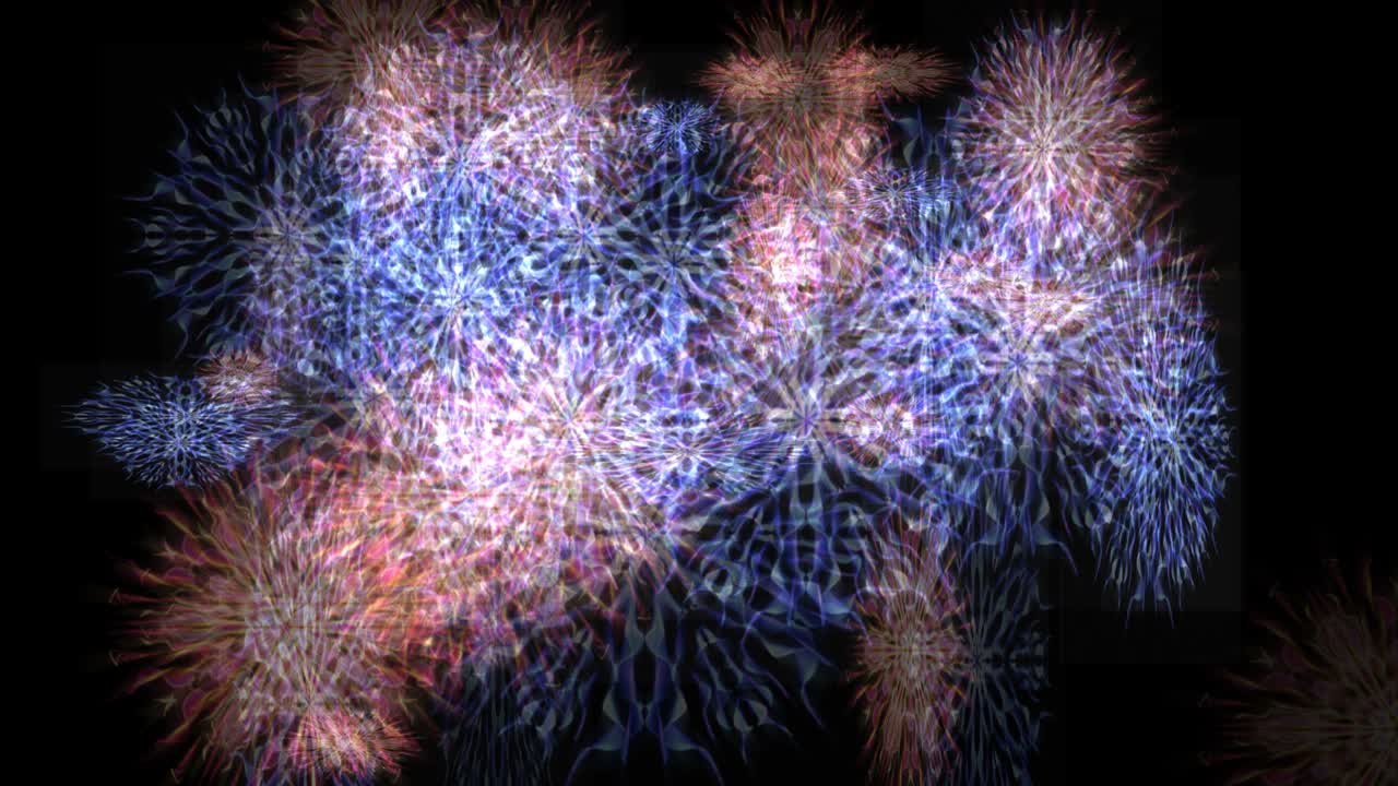 Animazione digitale di un Mandala caleidoscopico.